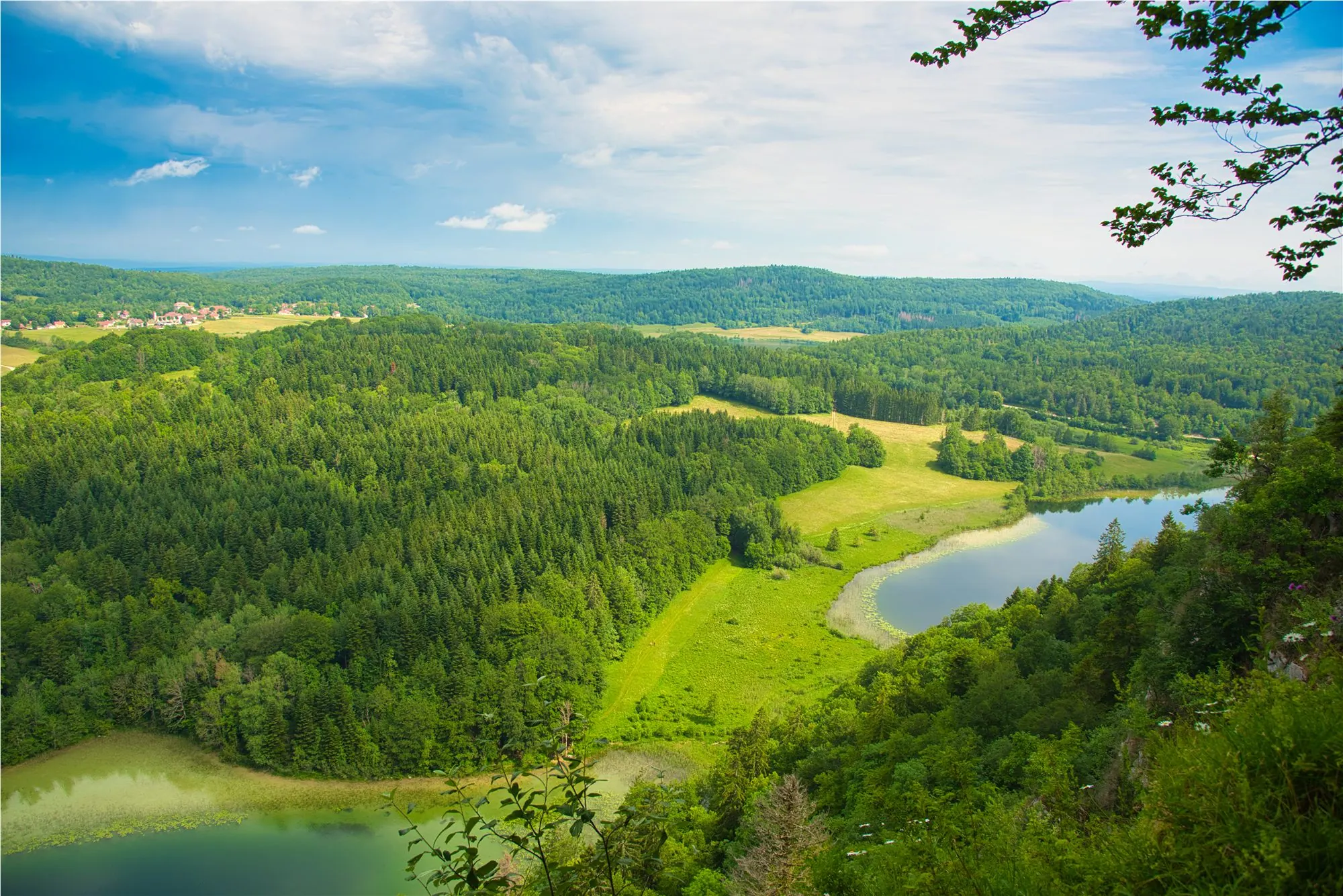Belvédère sur les lacs et les forêts du Jura